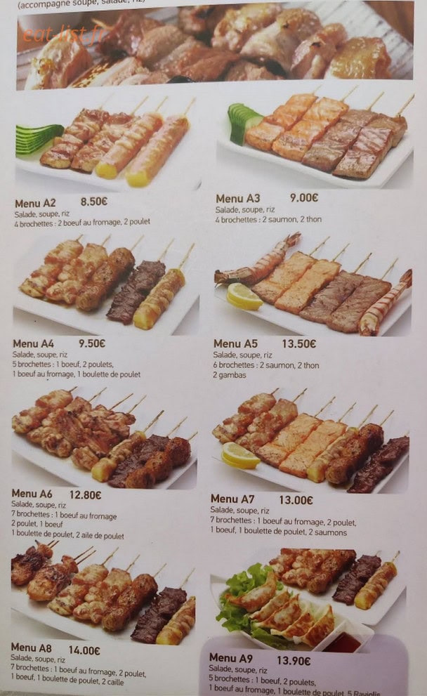 Restaurant Ikko — carte page 9