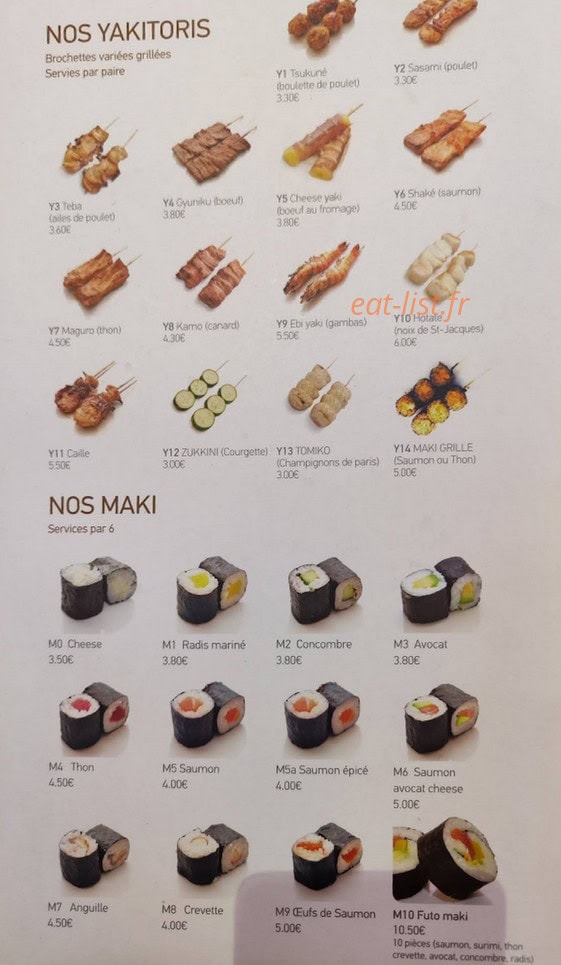 Restaurant Ikko — carte page 8
