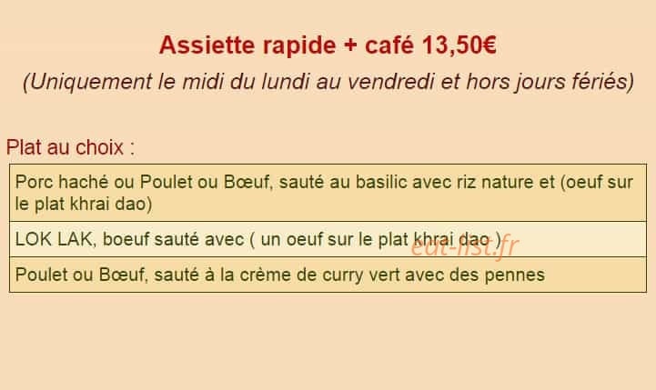 Restaurant Korat — carte page 19