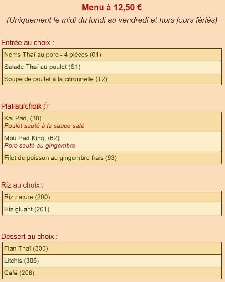 Restaurant Korat — carte page 12