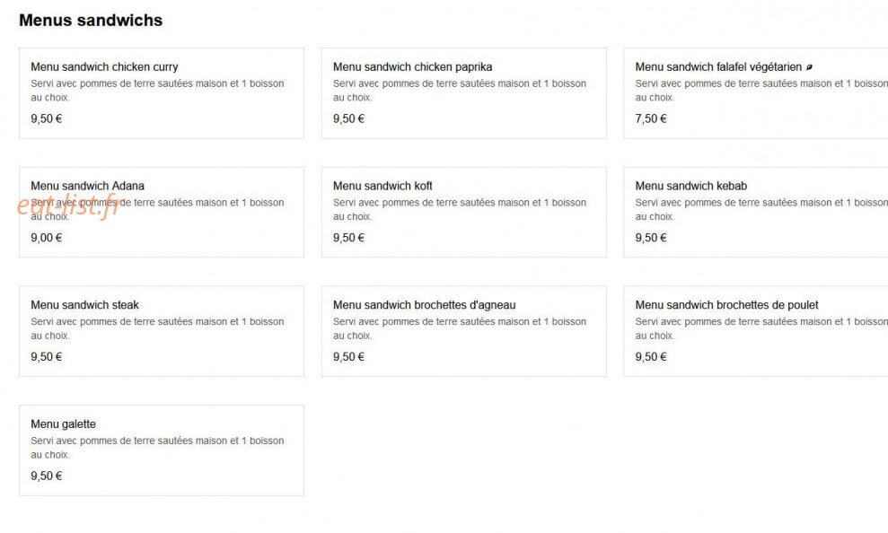 Restaurant Rime — carte page 4