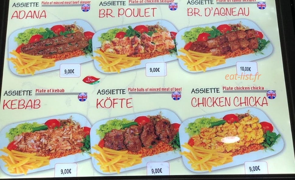 Restaurant Taksim — carte page 3