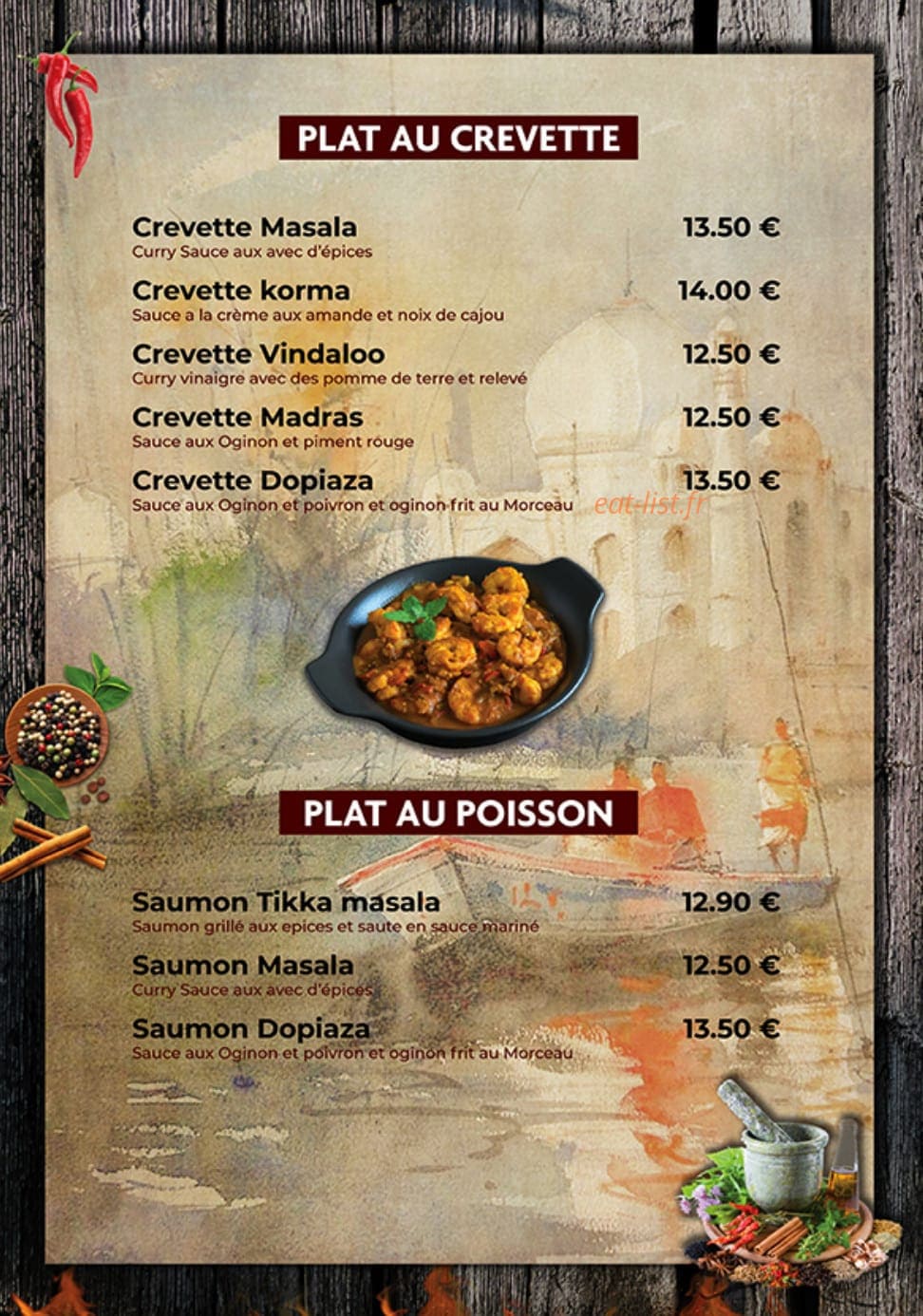 Sai Lounge — carte page 3
