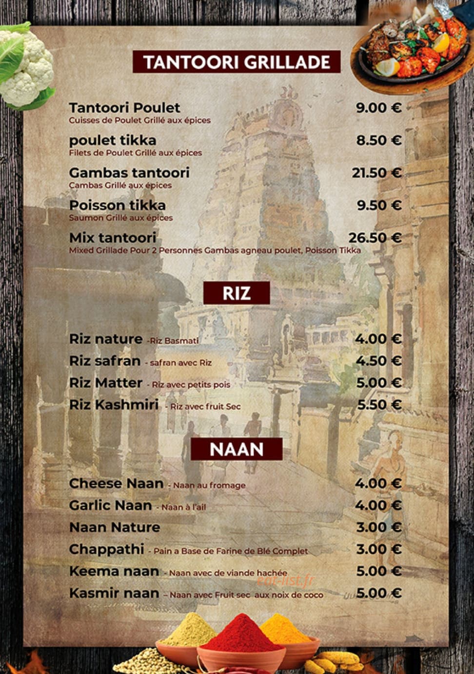 Sai Lounge — carte page 5