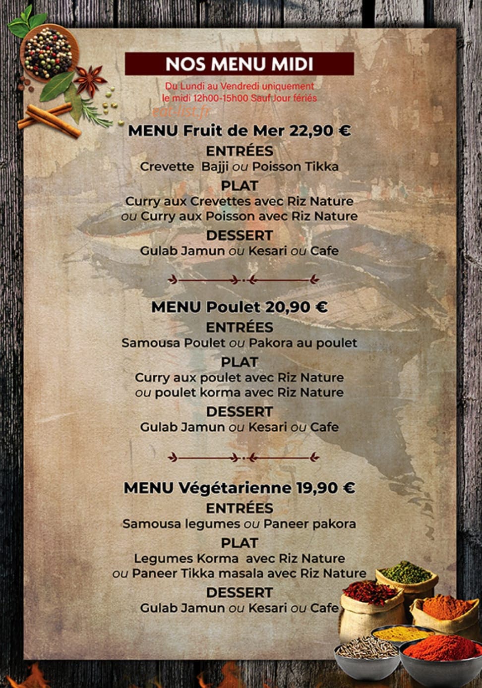 Sai Lounge — carte page 6