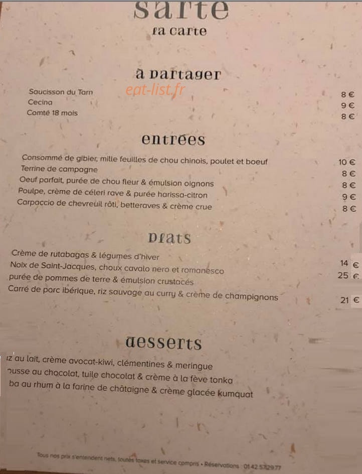 Sarté — carte page 1