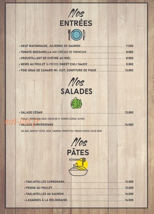 Small Cantine — carte page 2