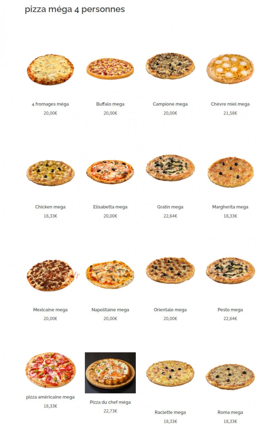 Sos pizza — carte page 5