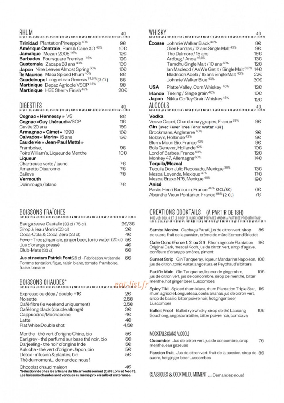 Sunset — carte page 9