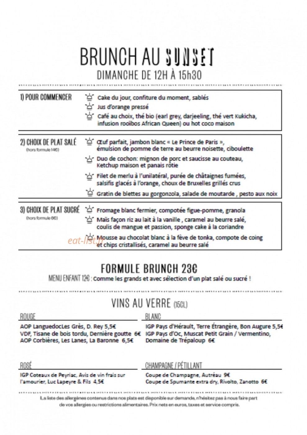 Sunset — carte page 8