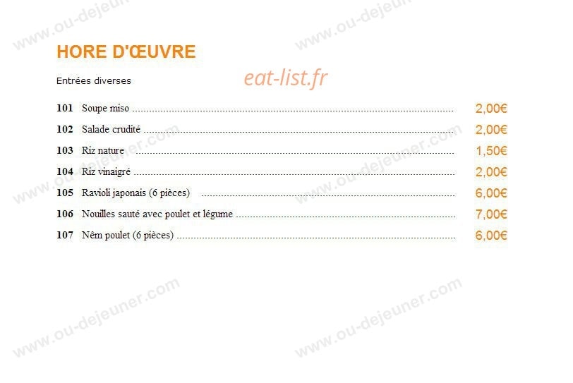Sushi Best — carte page 5