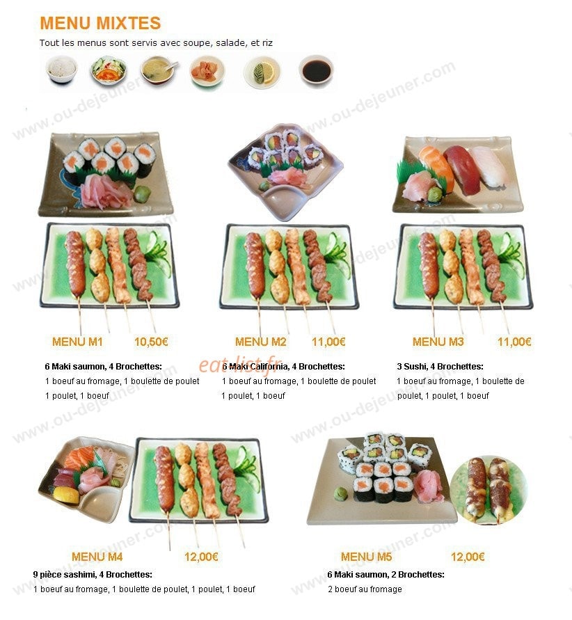 Sushi Best — carte page 3