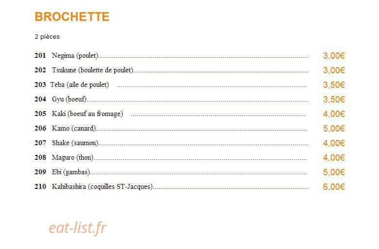 Sushi Best — carte page 7