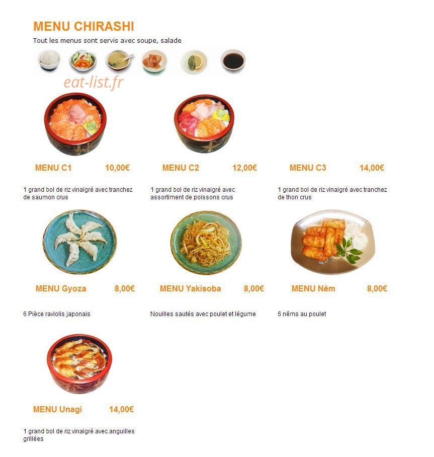 Sushi Best — carte page 2