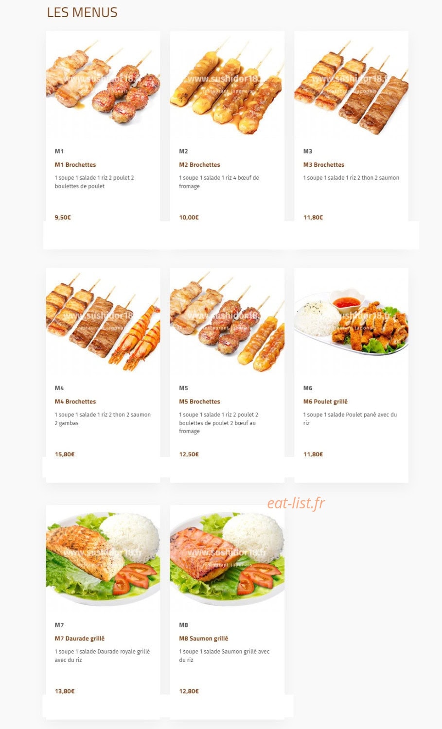 Sushi d'Or — carte page 3