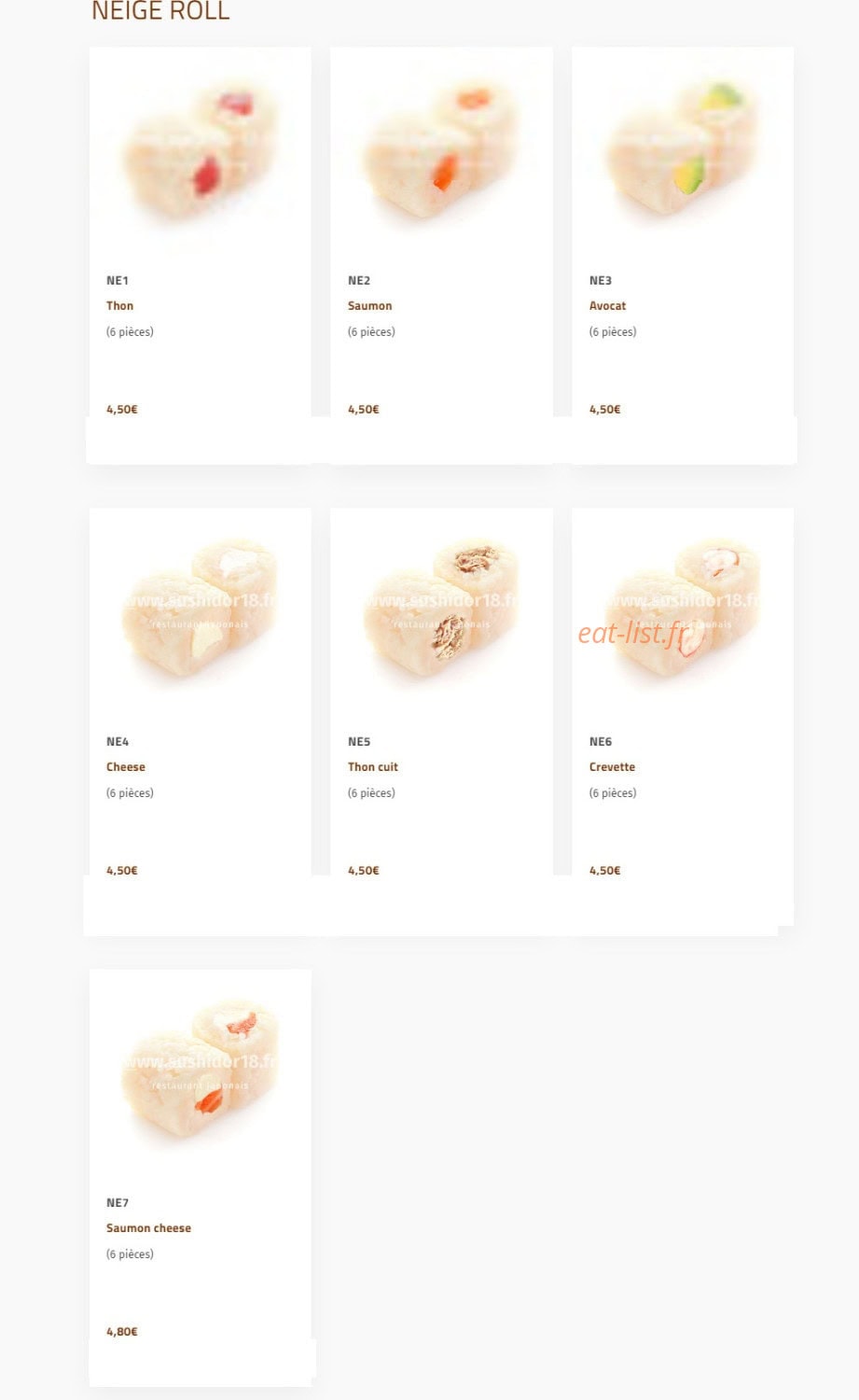 Sushi d'Or — carte page 12