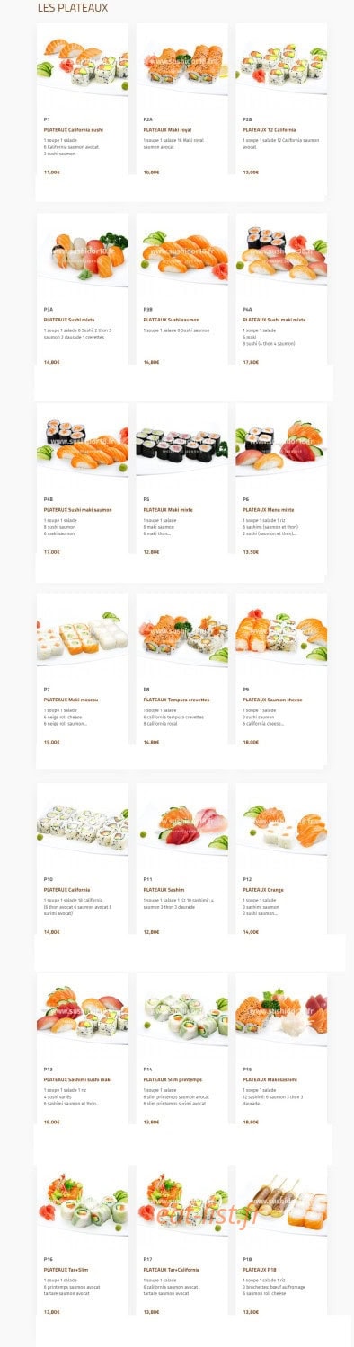 Sushi d'Or — carte page 5