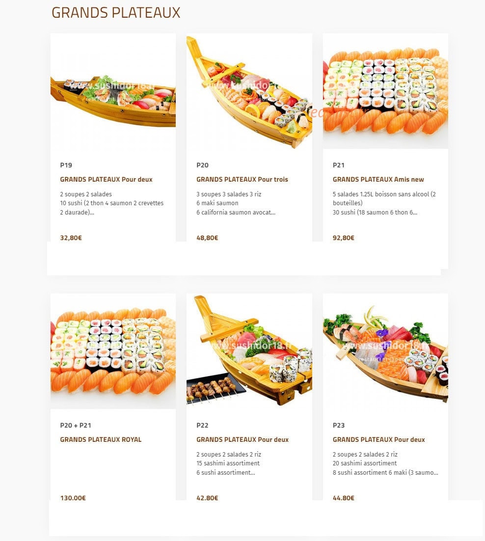 Sushi d'Or — carte page 6