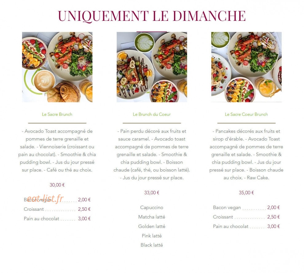 Sweet Rawmance — carte page 8
