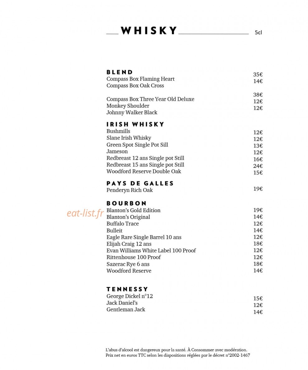 Terrass'' restaurant — carte page 7