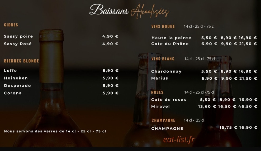 The Good Flavors — carte page 5