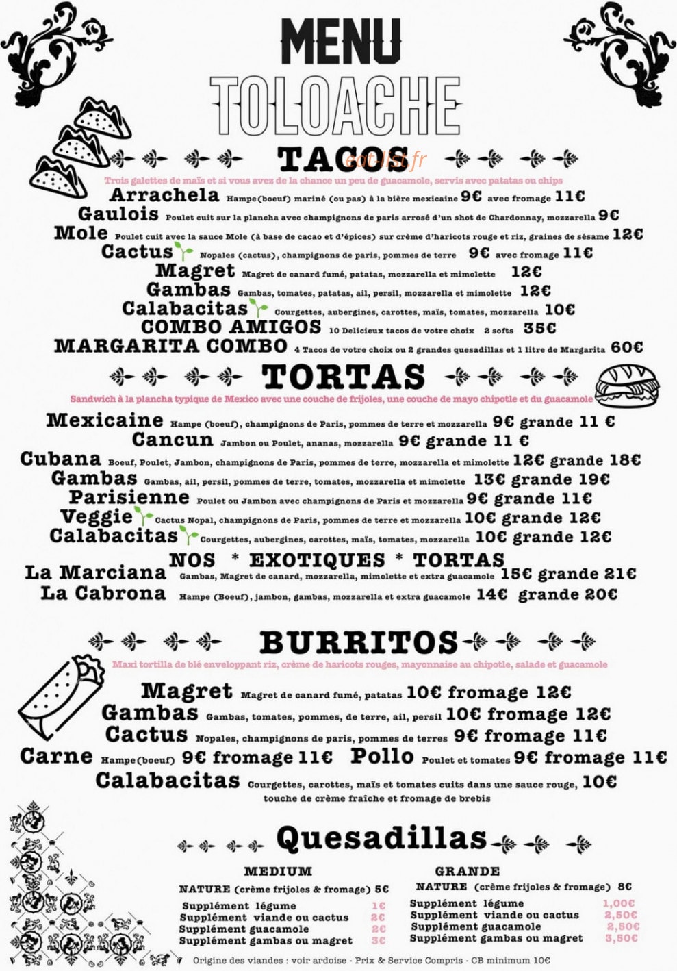 Toloache — carte page 1
