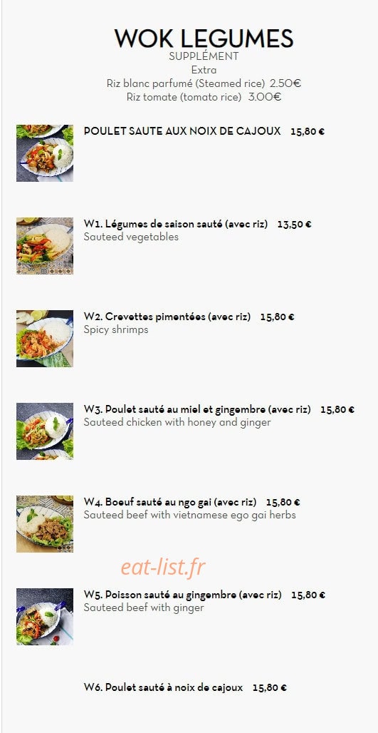 Vietnam Kitchen — carte page 6
