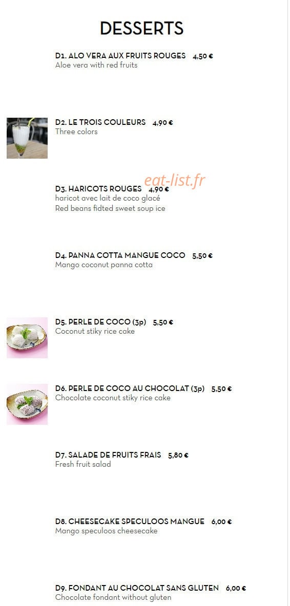 Vietnam Kitchen — carte page 8