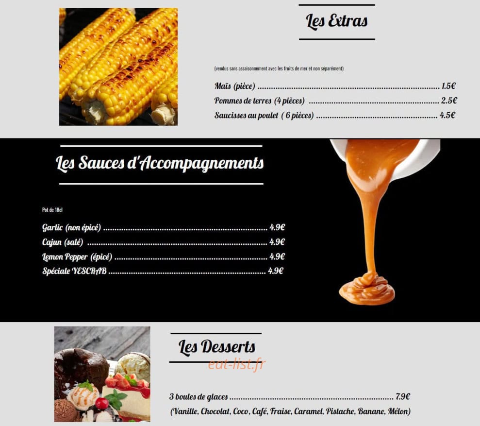 Yes Crab — carte page 5