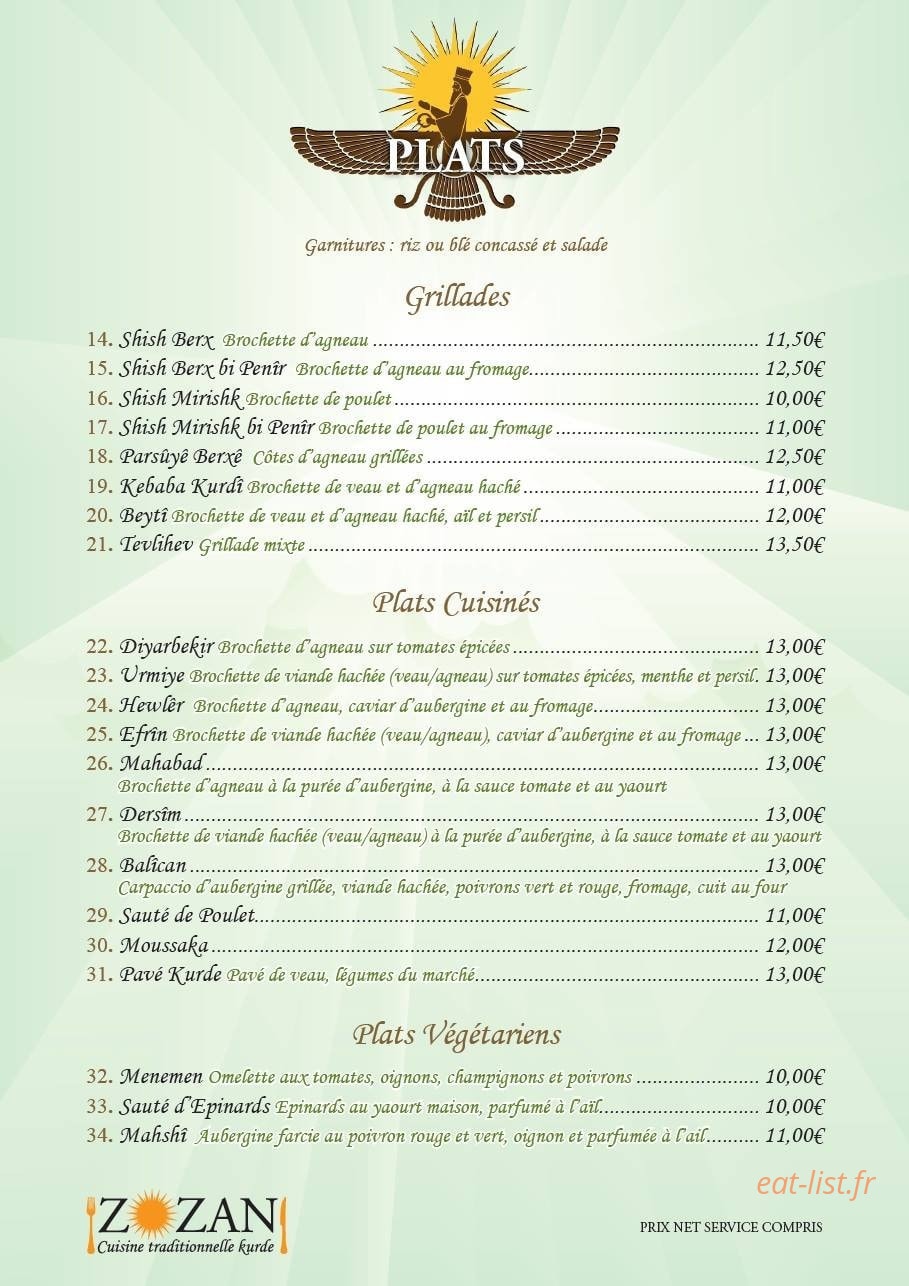 Zozan — carte page 2
