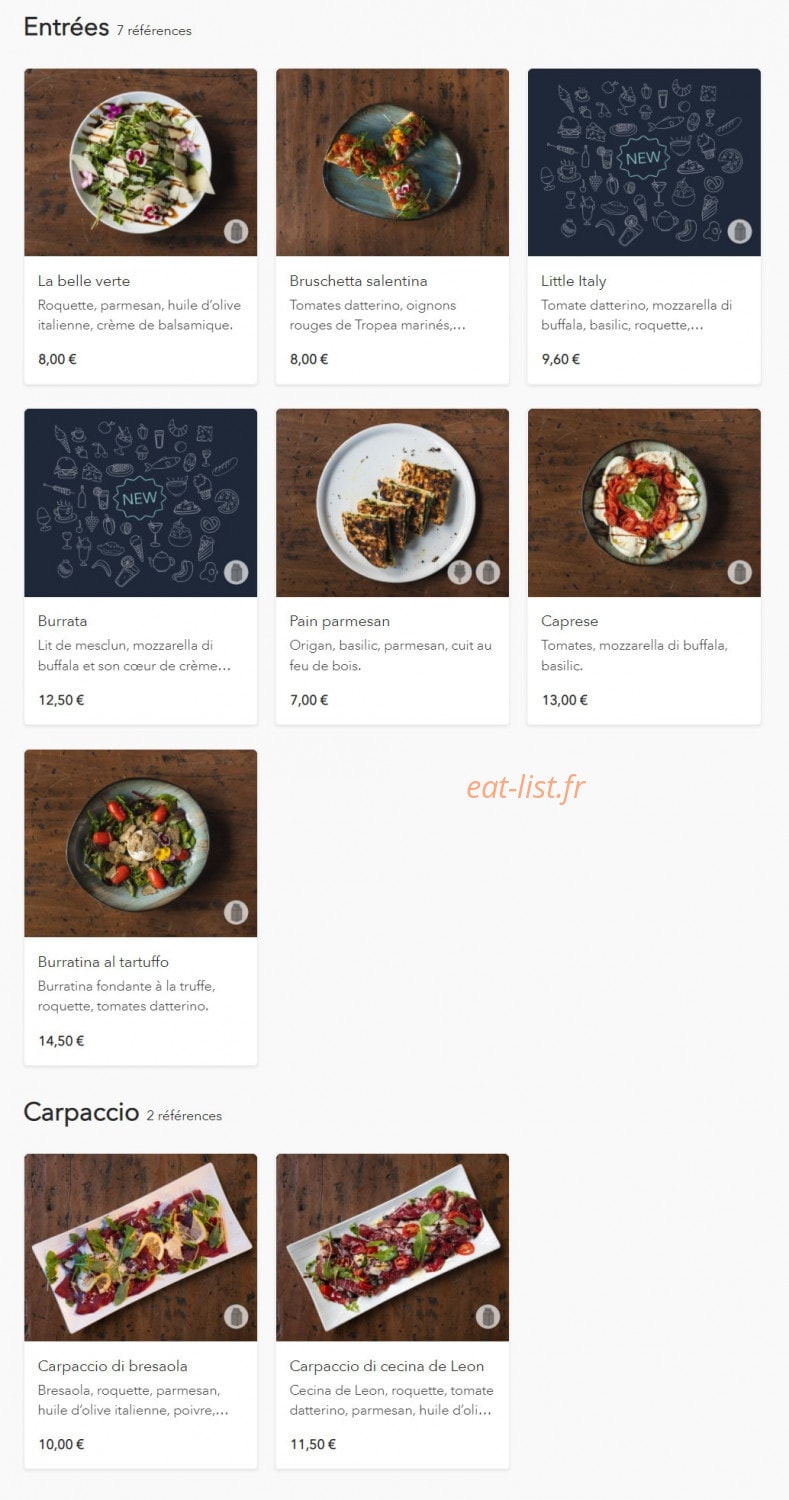 Alice Pizza — carte page 2