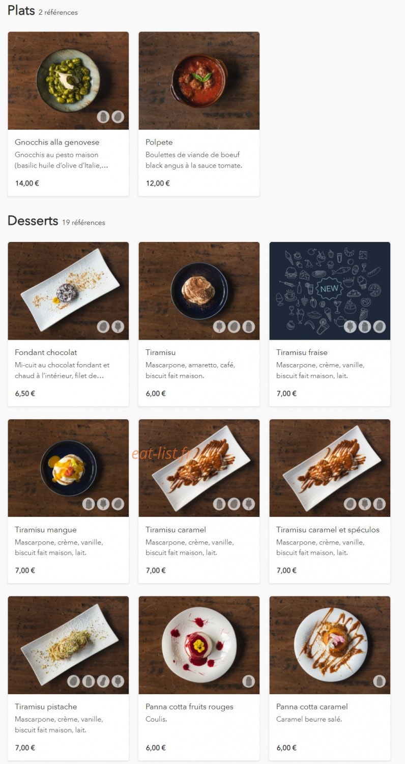 Alice Pizza — carte page 7
