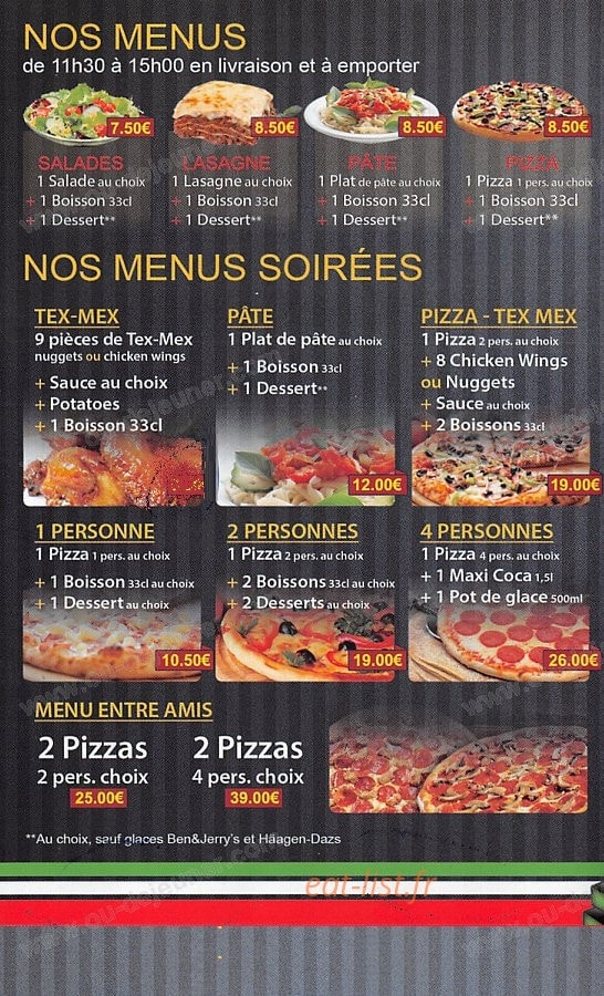 Allo Pizza — carte page 5