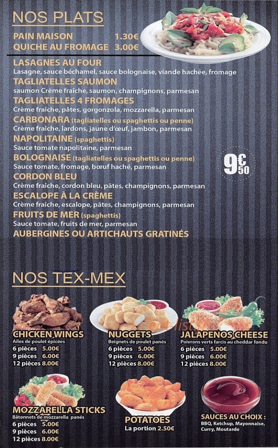Allo Pizza — carte page 3