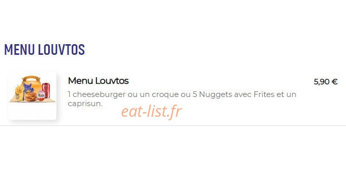 Alpha burger — carte page 5