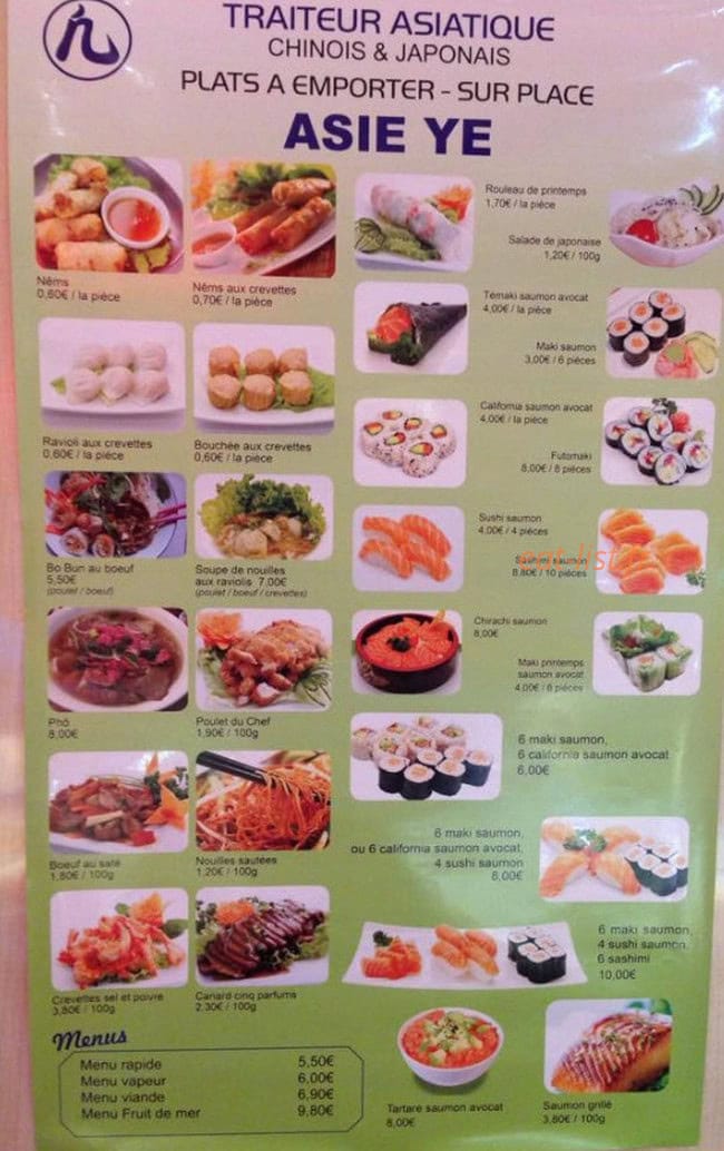 Asie Ye — carte page 1