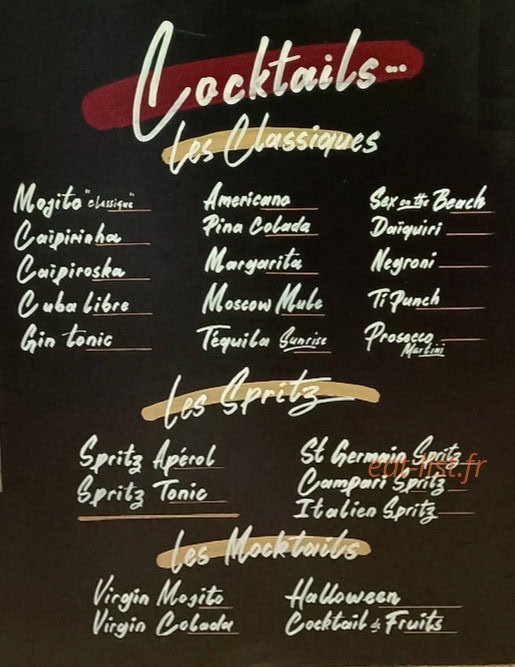 Au Bon Vivant — carte page 4