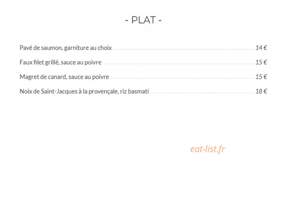 Au Bontemps — carte page 3