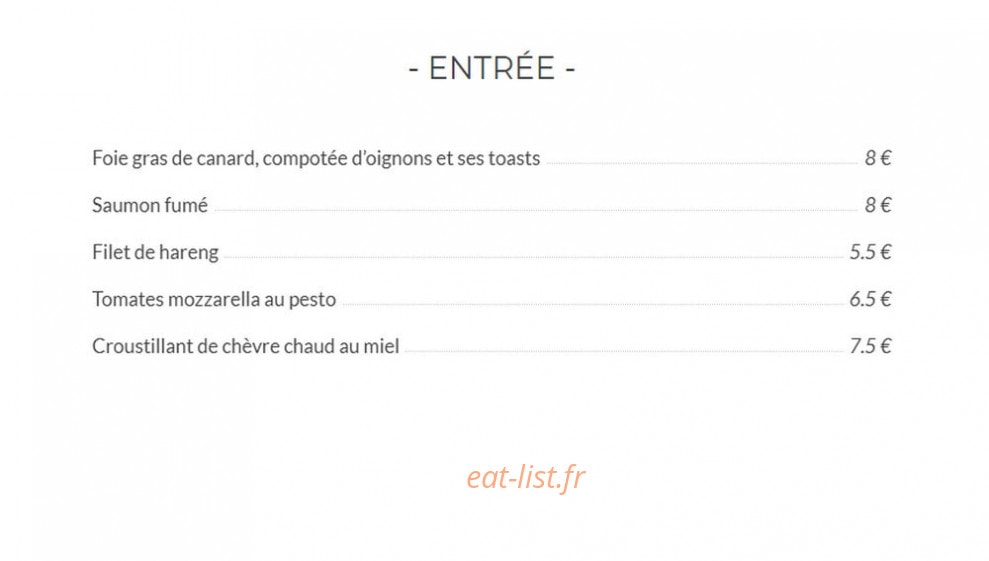 Au Bontemps — carte page 2