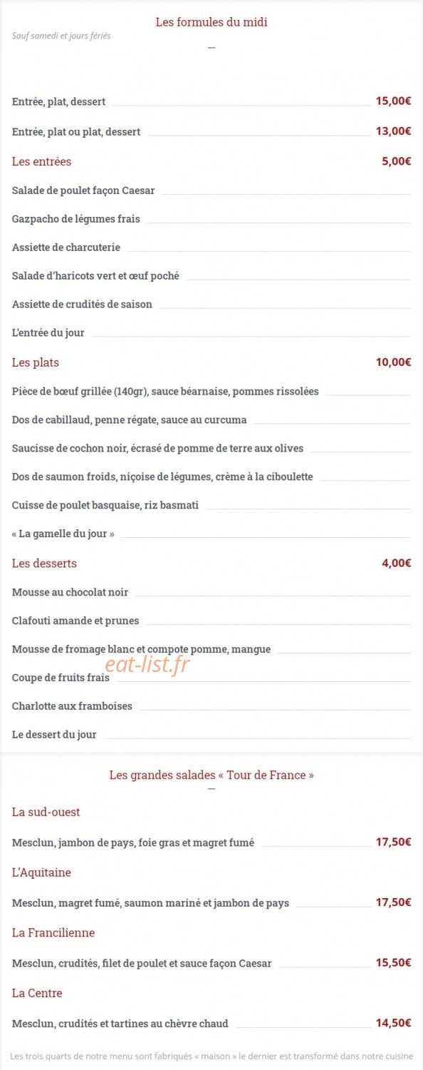 Aux Arts et Sciences Réunis — carte page 3