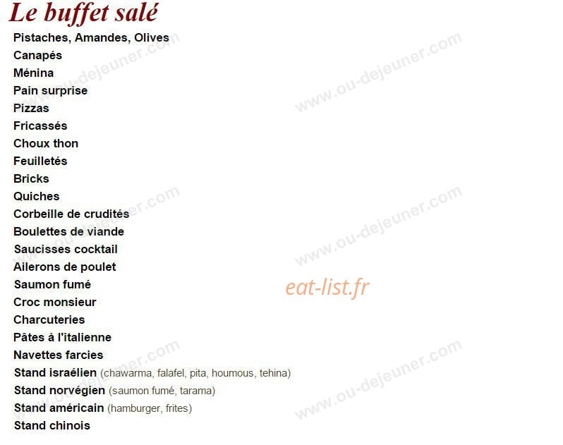 Aux Délices de Maxime — carte page 3