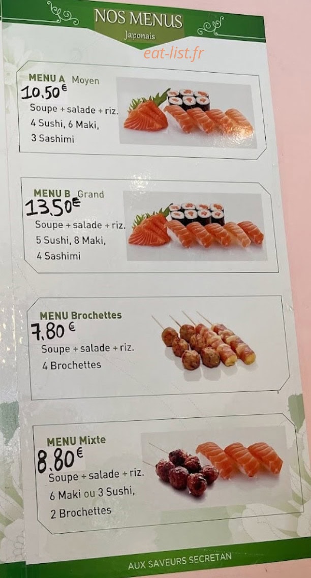 Aux Saveurs Secrétan — carte page 2