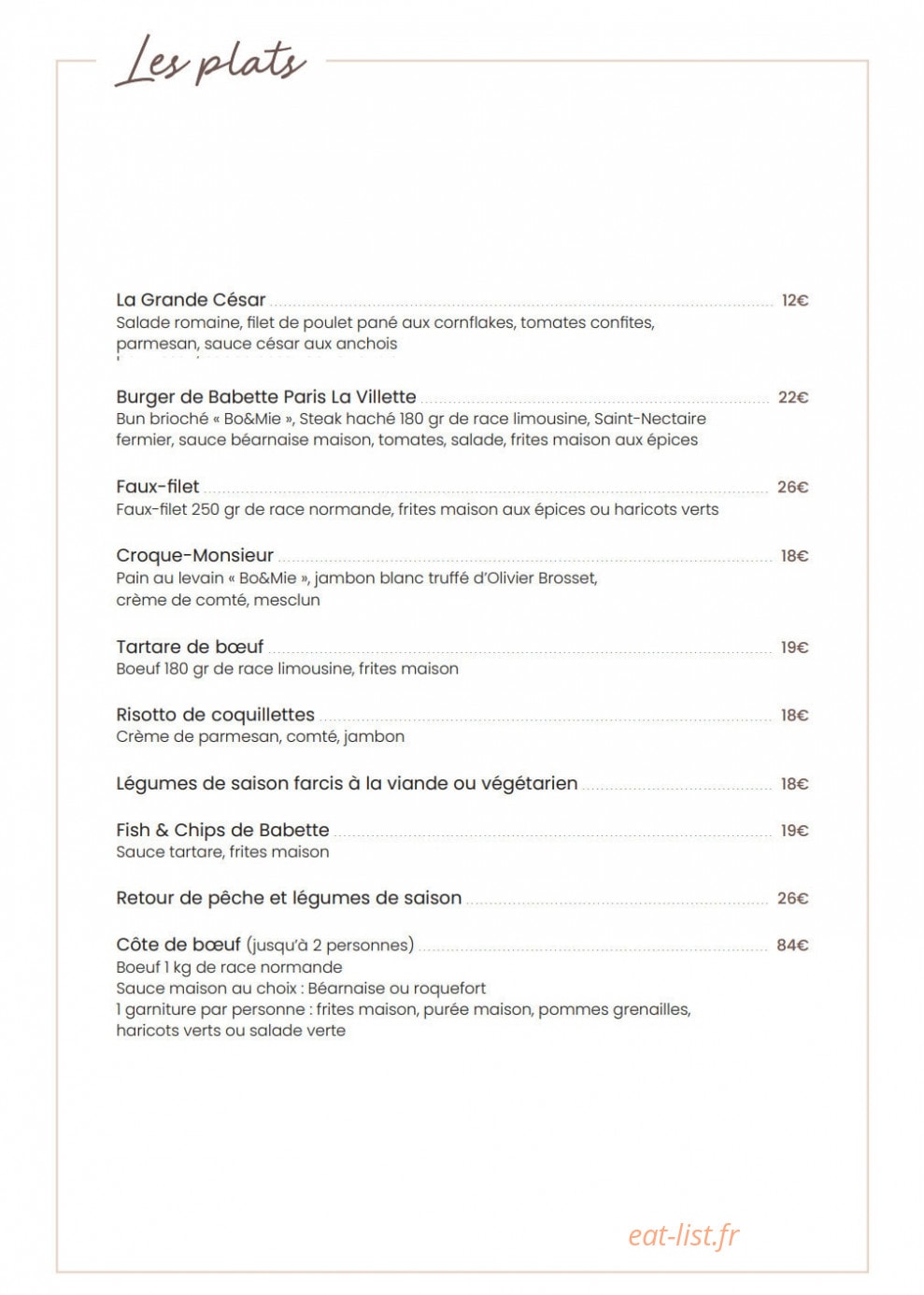 Babette — carte page 4
