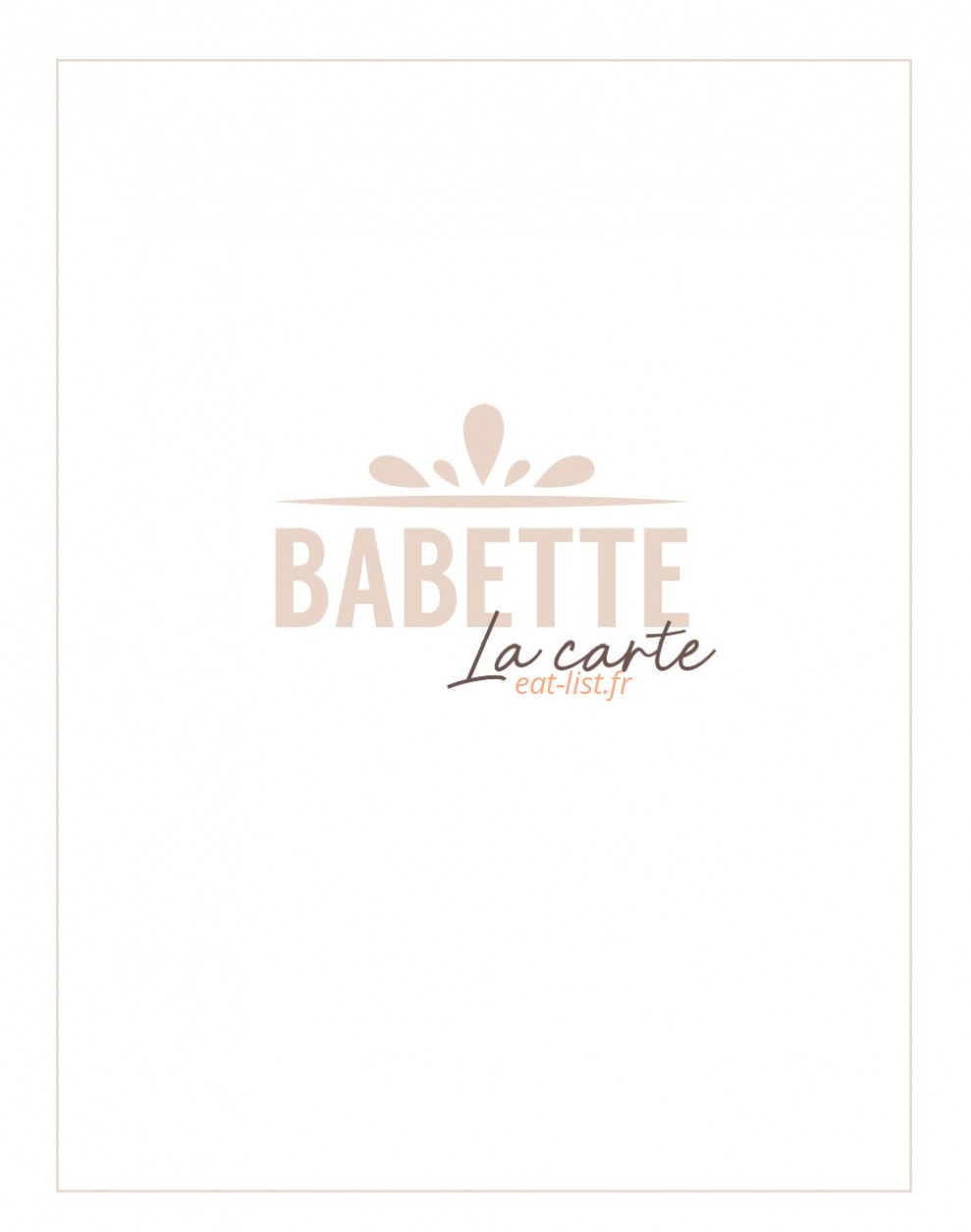 Babette — carte page 1
