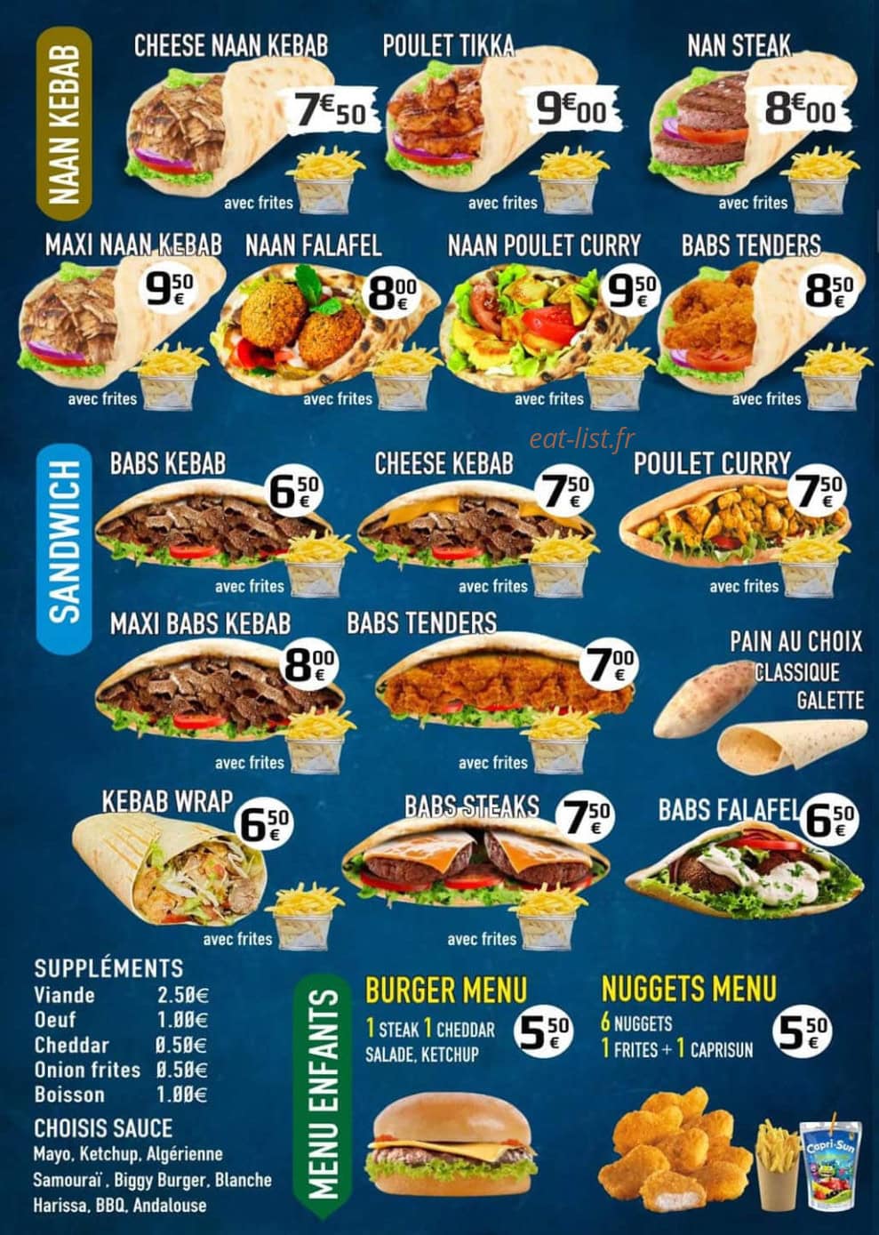 Babs kebab — carte page 4