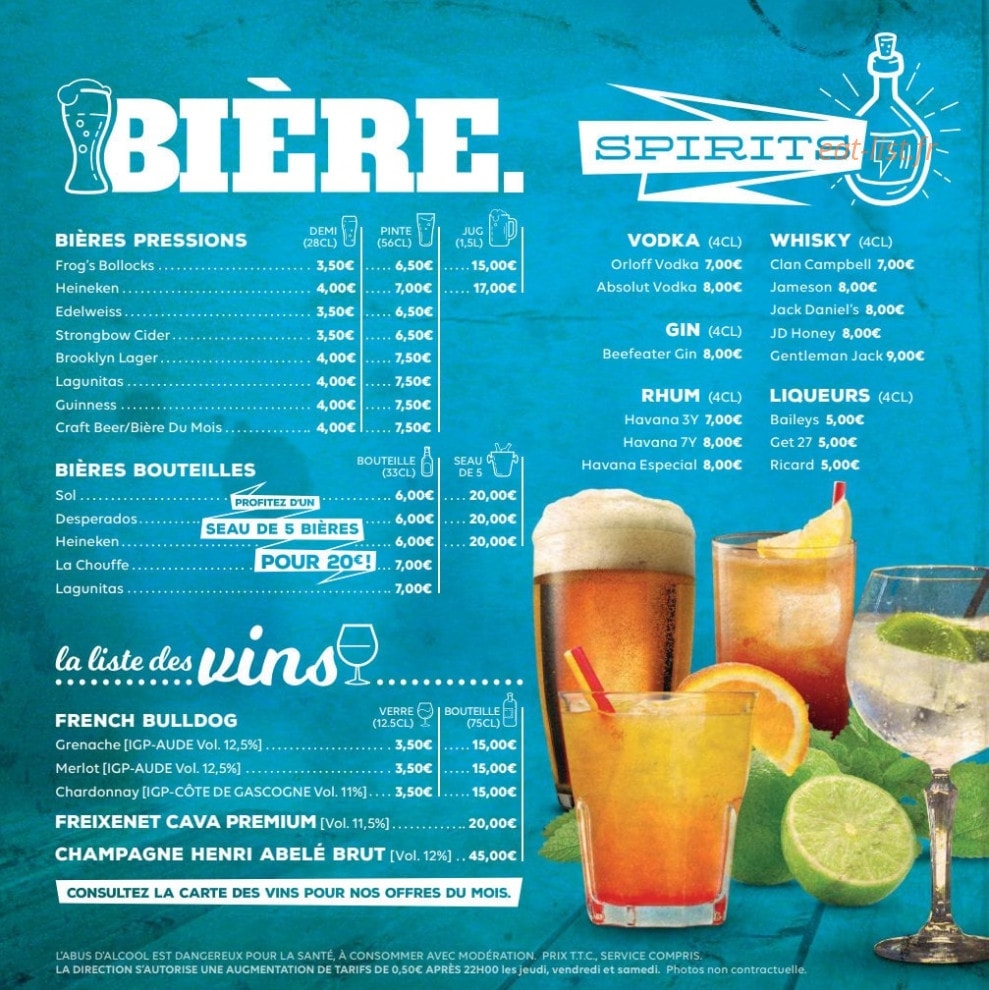 Belushi's — carte page 6
