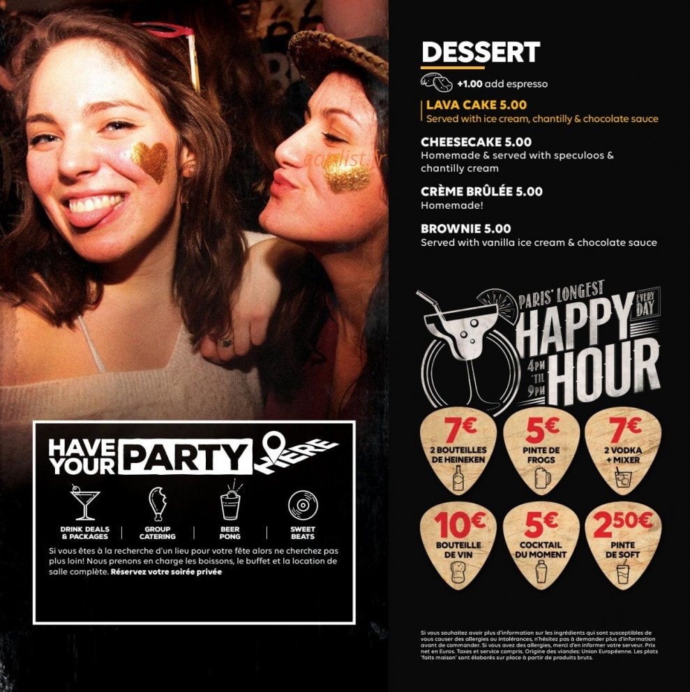 Belushi's — carte page 4