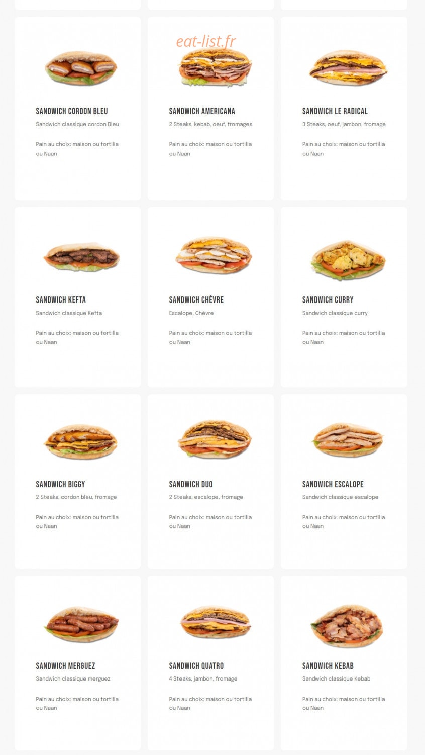 Big Food — carte page 2