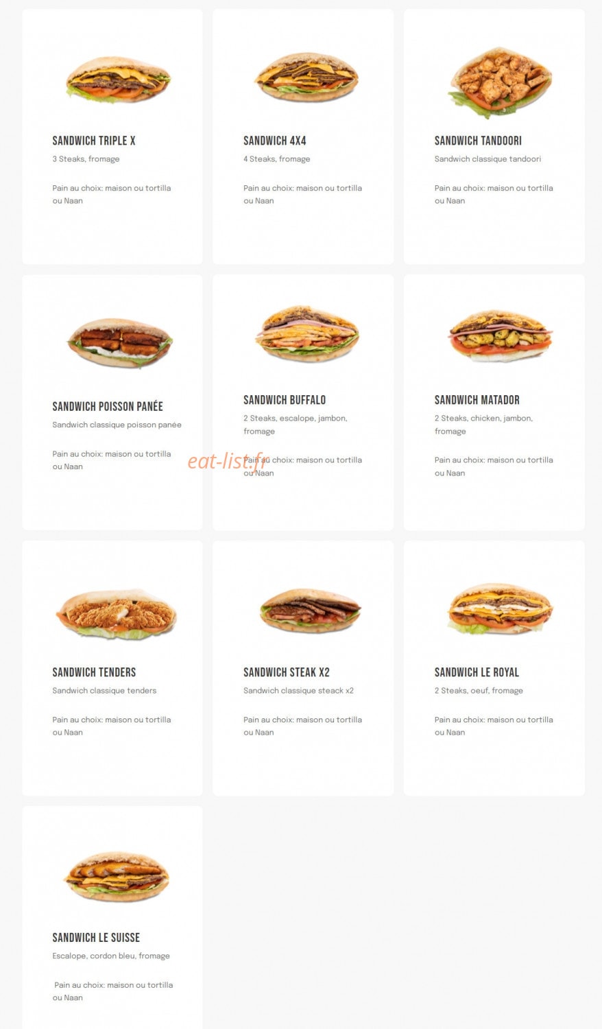 Big Food — carte page 3