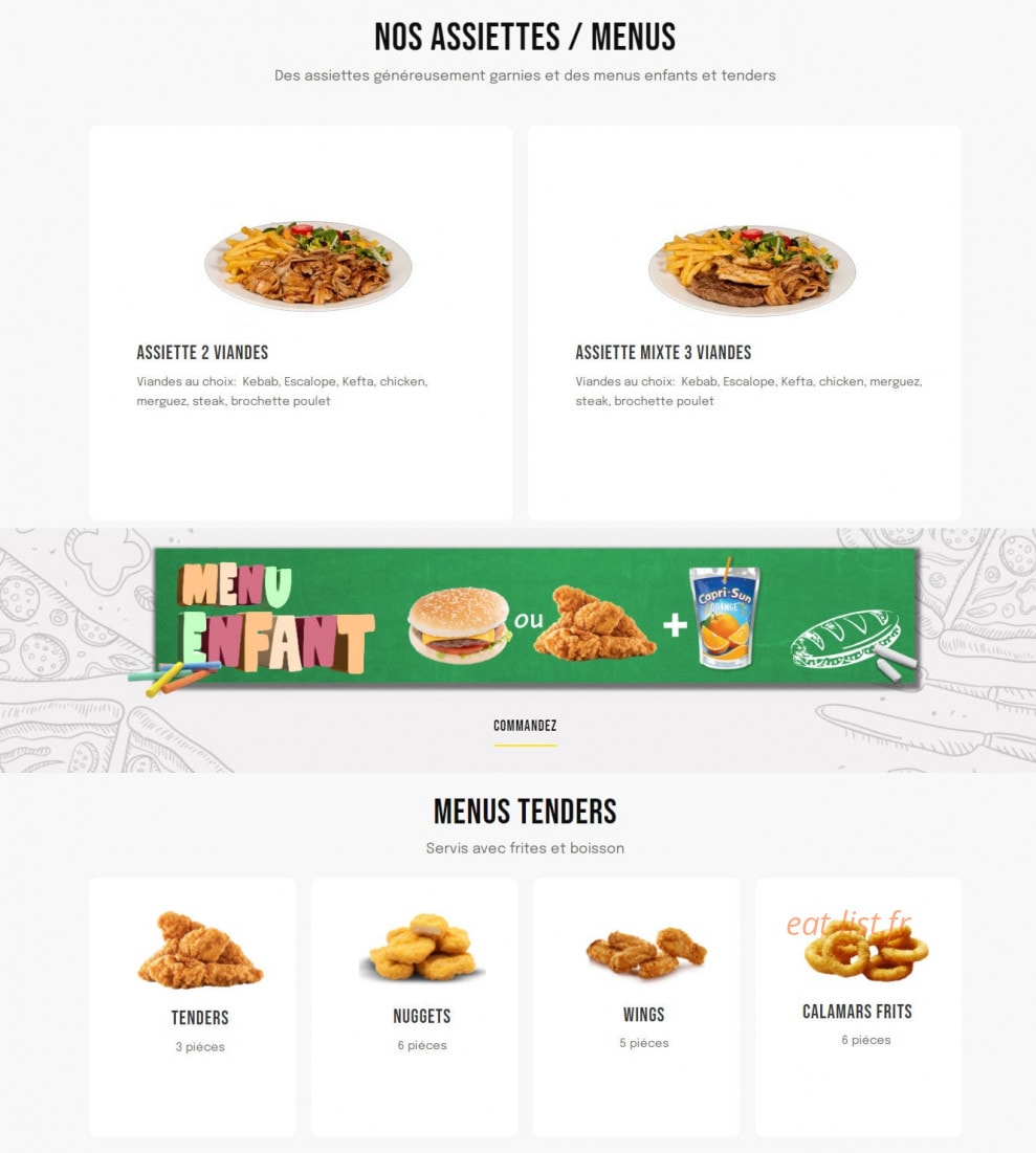 Big Food — carte page 8